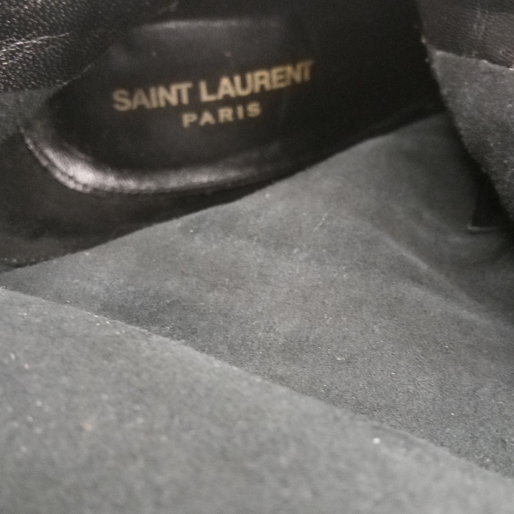 Saint Laurent Lala Patient Leather Boots - Picture 10 of 14
